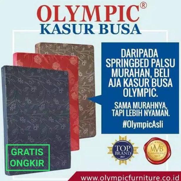 Kasur Busa Super Deluxe Olympic 90, 120, 140, 160, 180 Tebal 15 CM