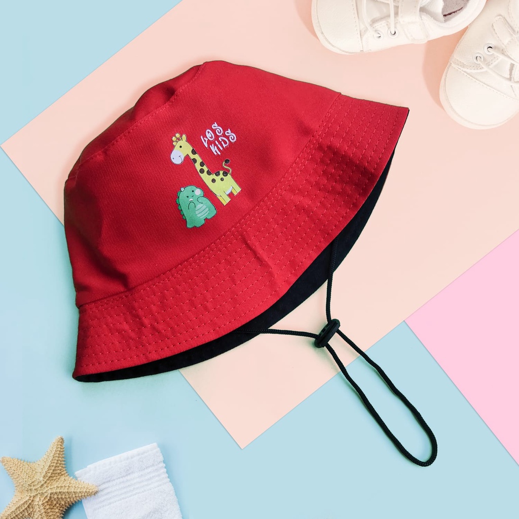 TOPI ANAK BABY KIDS TOPI BUCKET KARAKTER LOSKIDS