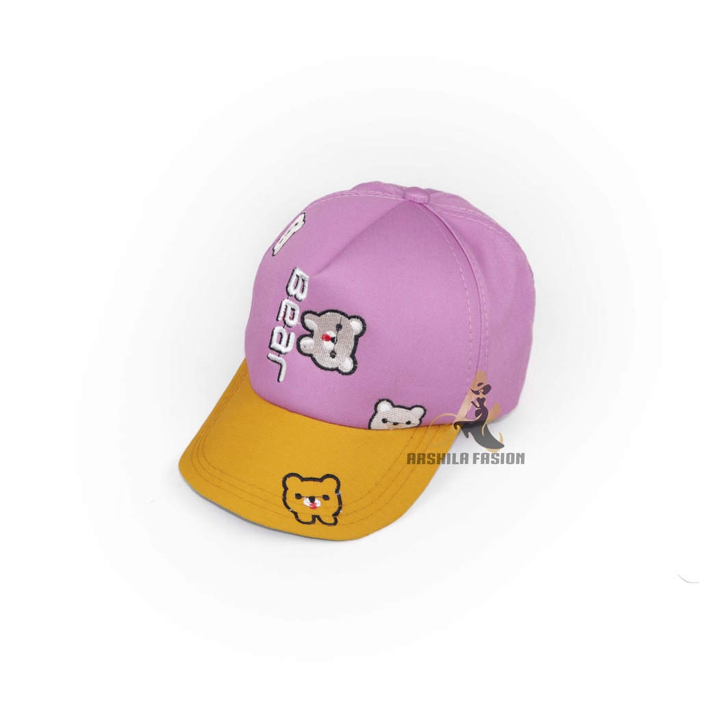 TOPI BASEBALL ANAK LAKI LAKI PEREMPUAN BORDIR BEAR BEAR005