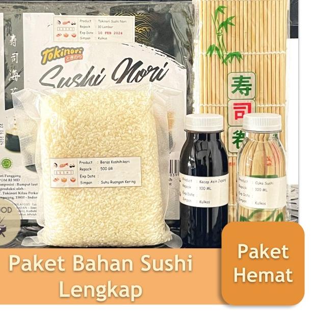 

❉ Paket Sushi Lengkap Nori Tokinori Rumput Laut Kering Halal ✾
