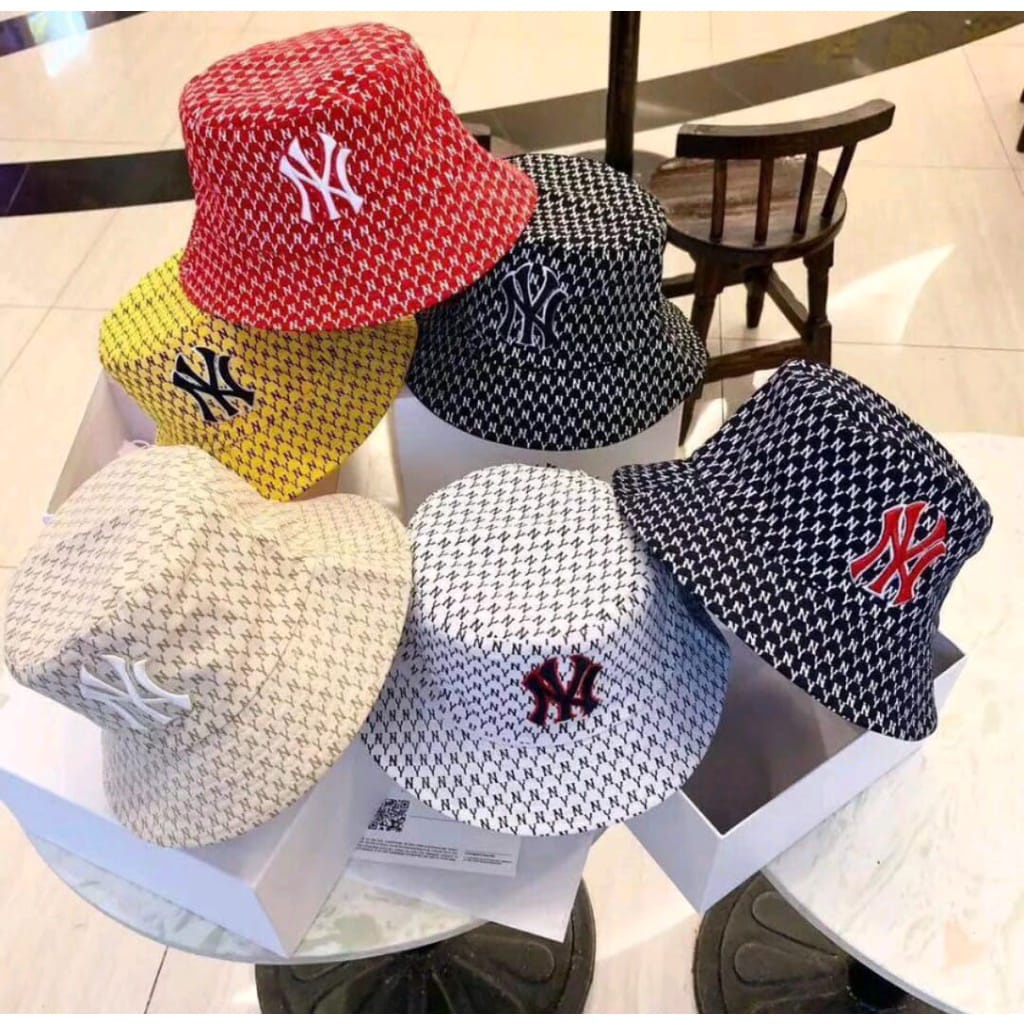 Topi Bucket Hats NY Bucket Korea Fashion Import Casual Style Premium Quality bisa bayar di tempat