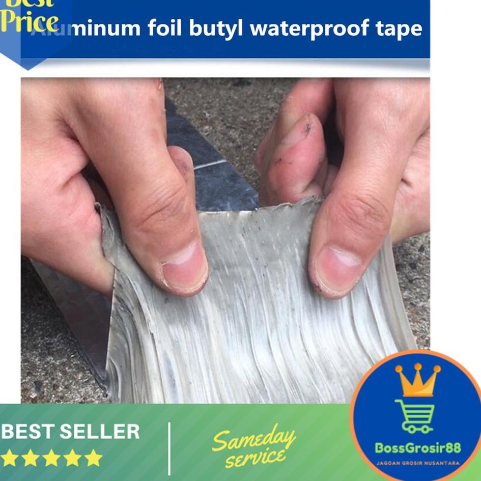 ➳ Lakban Alumunium Foil Tape Tahan Air Bocor Atap / LAKBAN SUPER KUAT ☟