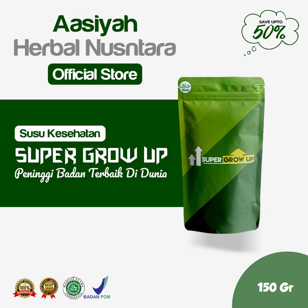 

SUPER GROW UP SUSU // peninggi badan ORI / Peninggi badan instant / peninggi badan cepat dan aman / hyper grow / instant grow / vitamin penambah tinggi badan / Suplemen tinggi badan original / penambah tinggi terlaris/ penambah tinggi original / original