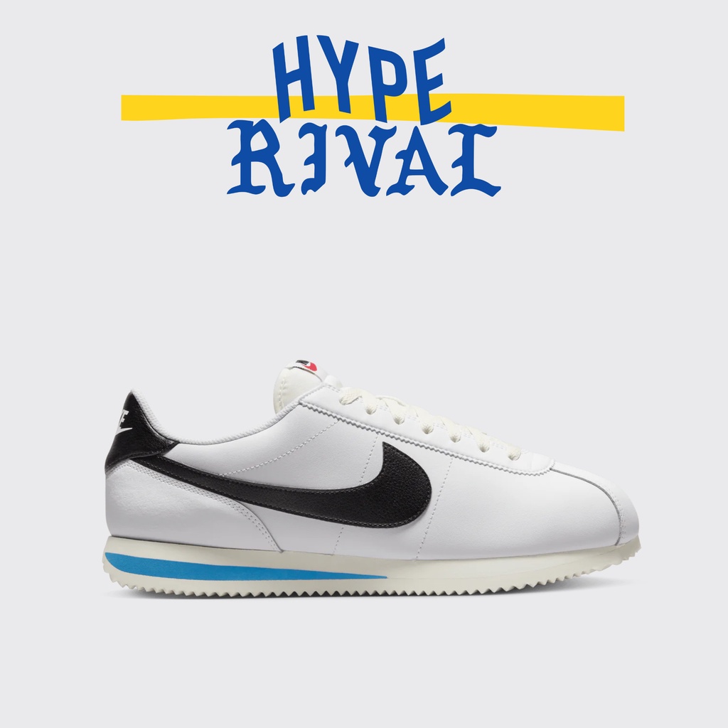 Nike Cortez 1972 White Black Blue (100% Original)