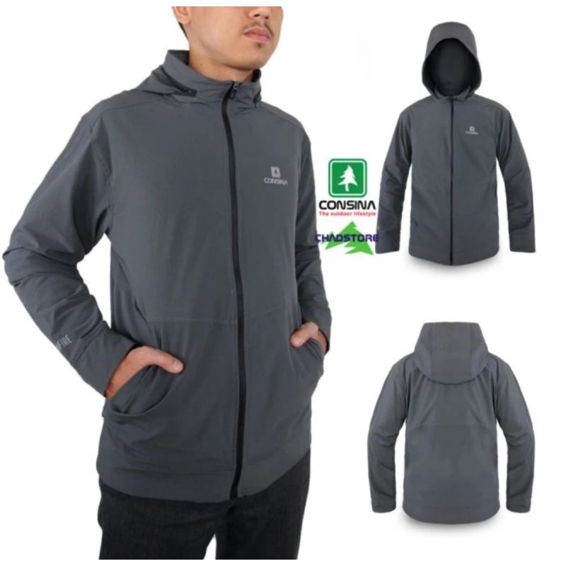 Jaket Consina Bonfire jaket switer size xxxL dark grey