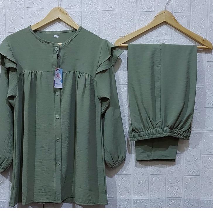 ۩ ONE SET RAYON CRINKLE AIRFLOW SETELAN // SETELAN RAYON CRINKLE AIRFLOW // DRESS RAYON // SETELAN R