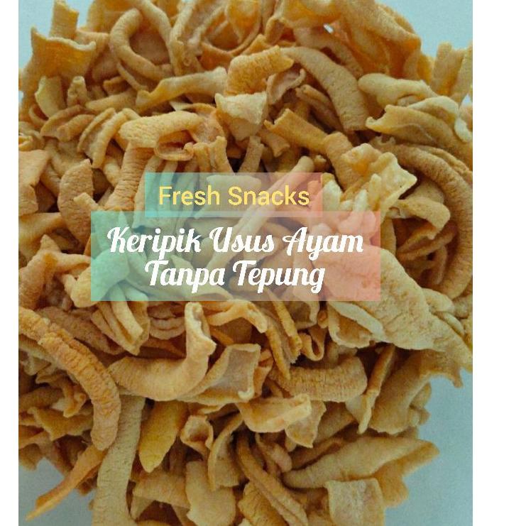 

➲ KERIPIK USUS AYAM ORIGINAL TANPA TEPUNG 450 Gram KRIPIK KETOGENIC KETOFASTOSIS FRESH SNACK ✹