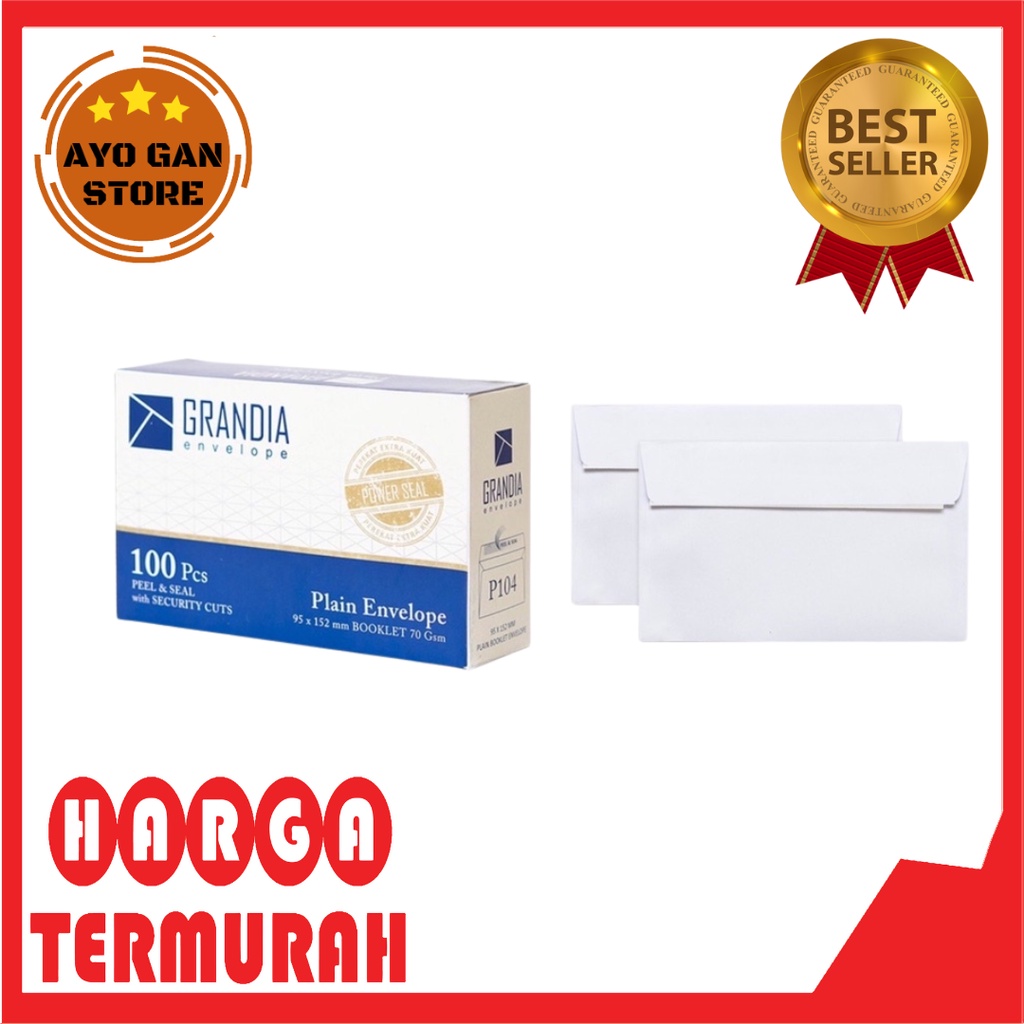 

Grandia Amplop Putih Polos 1 Box (Isi 100pcs)