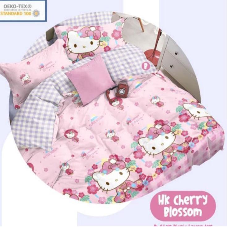 ❄ Sprei STAR motif Hello kitty HELLOKITTY ANTI GESER ✻