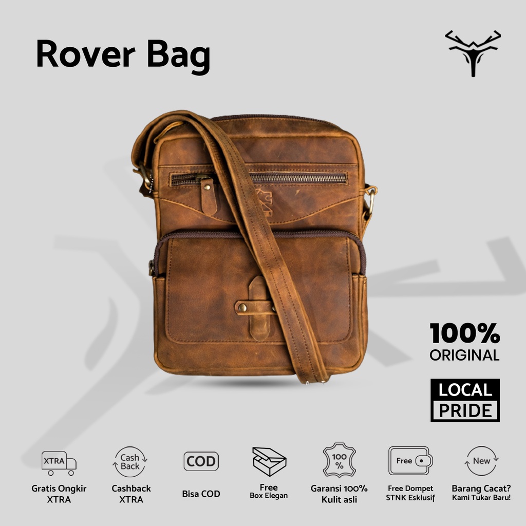 Tas Kulit | Rover Slingbag | Rover | Leather | Leather Bag | Tas | Bag | Slingbag | Slingbag Pria |T