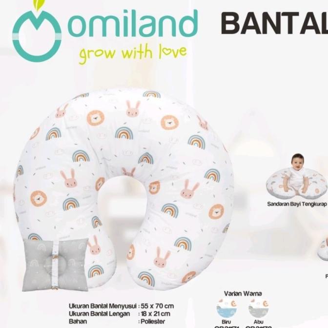 Omiland Bantal Menyusui+ Bantal Lengan Peang Rainbow Series