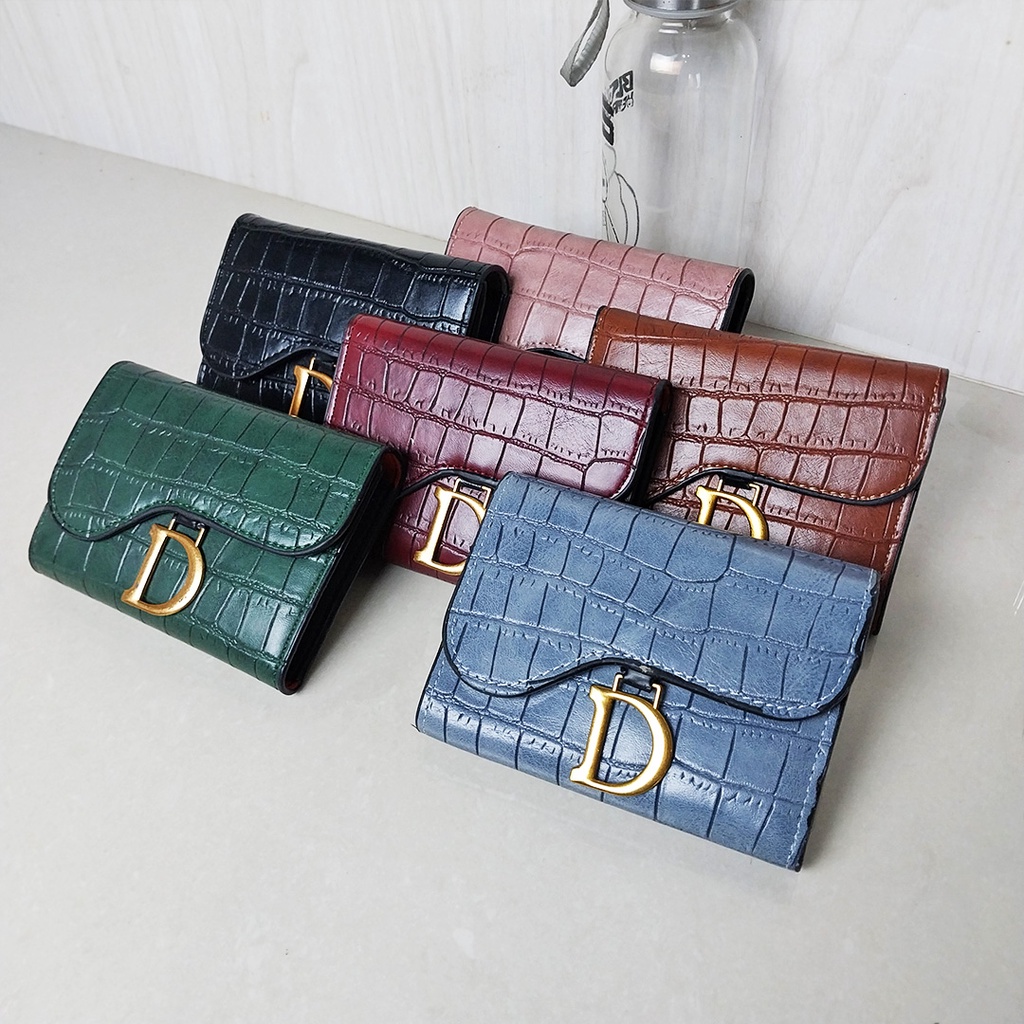 Dompet Lipat Wanita Mini Kecil Korean Fashion Style Dompet Cewek Import Kasual Women Wallet PU Satu7an D63