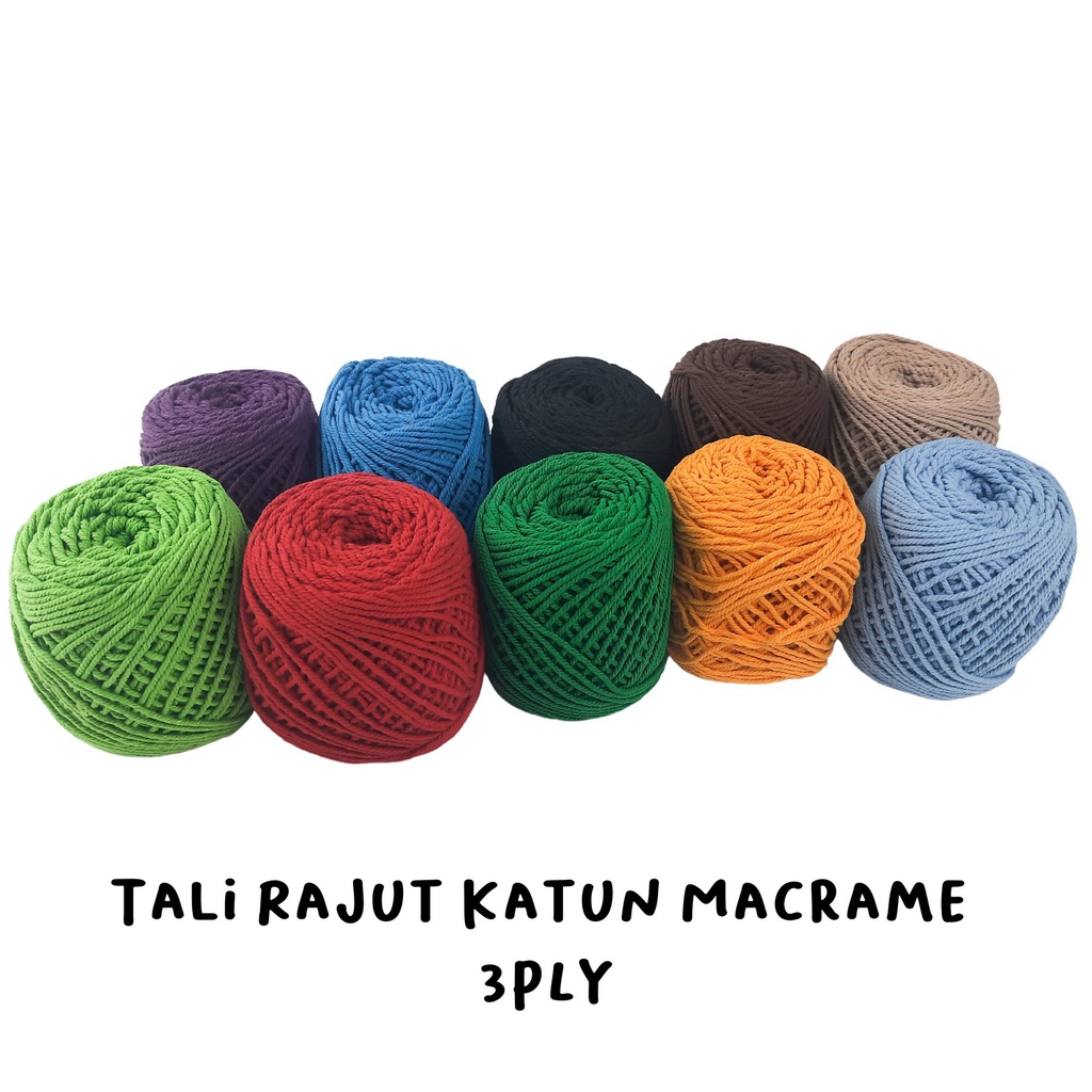 tali gelang tali macrame bahan kerajinan tangan bahan rajut