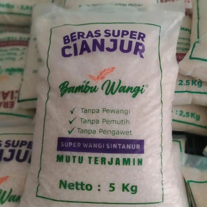 

Beras PanWangi Premium - Merk Bambu Wangi 5 KG