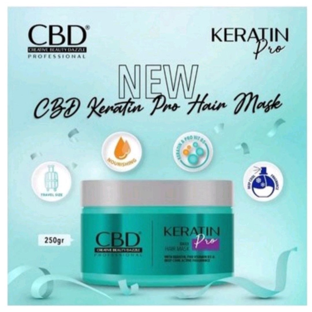 CBD PROFESIONAL KERATIN PRO DAILY HAIR MASK MASKER RAMBUT CBD KERATIN