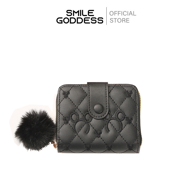 Smile Goddess Dompet Wanita Dompet Lipat Dompet Wanita Dompet Impor Premium SC-10