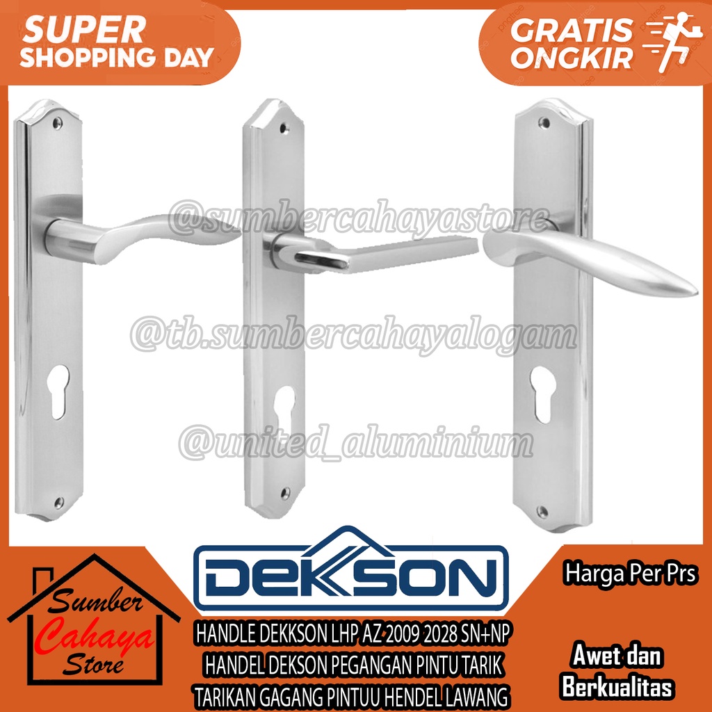 HANDLE DEKKSON LHP AZ 2009 2028 SN+NP HANDEL DEKSON PEGANGAN PINTU TARIK GAGANG PINTUU HENDEL LAWANG