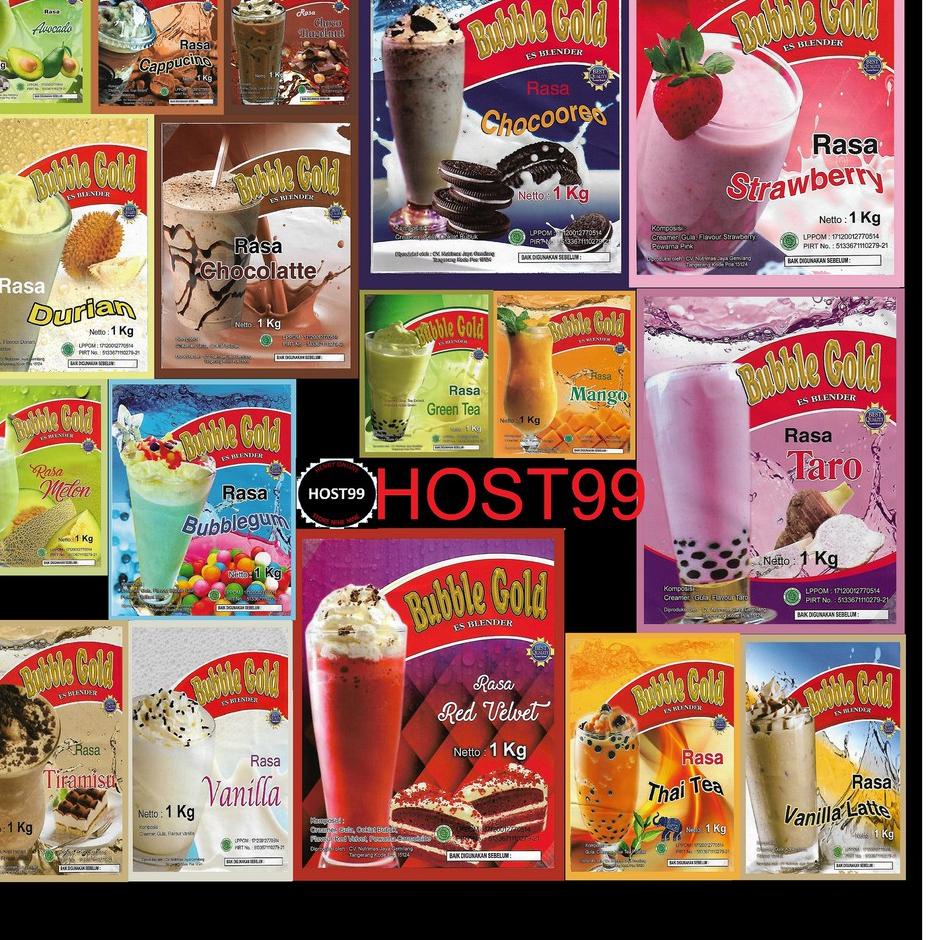 

[Terkece Se-RI] PROMO BUBBLE GOLD 1KG SERBUK MINUMAN BUBLEGOLD HALAL TERMURAH