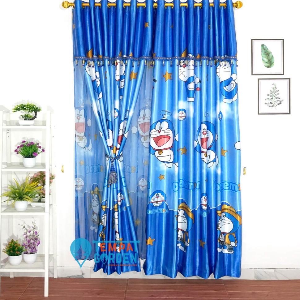 TERBAIK Gorden Blackout Gorden tebal Gorden tu Gorden Jendela Gorden Anak Gorden Karakter Motif Dora