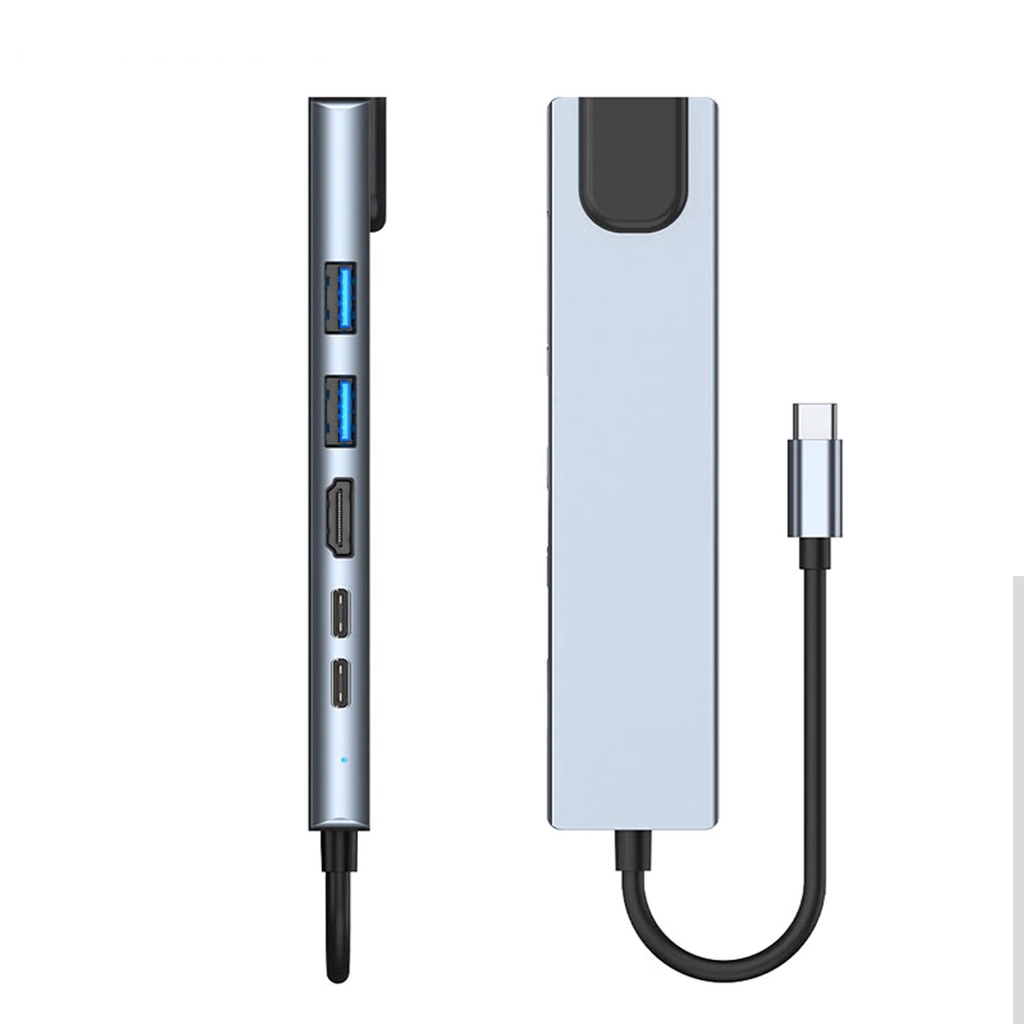 Kabel Cable Type C (USB C) to HDTV (HDMI) Converter Adapter 6 in 1 - CB 703