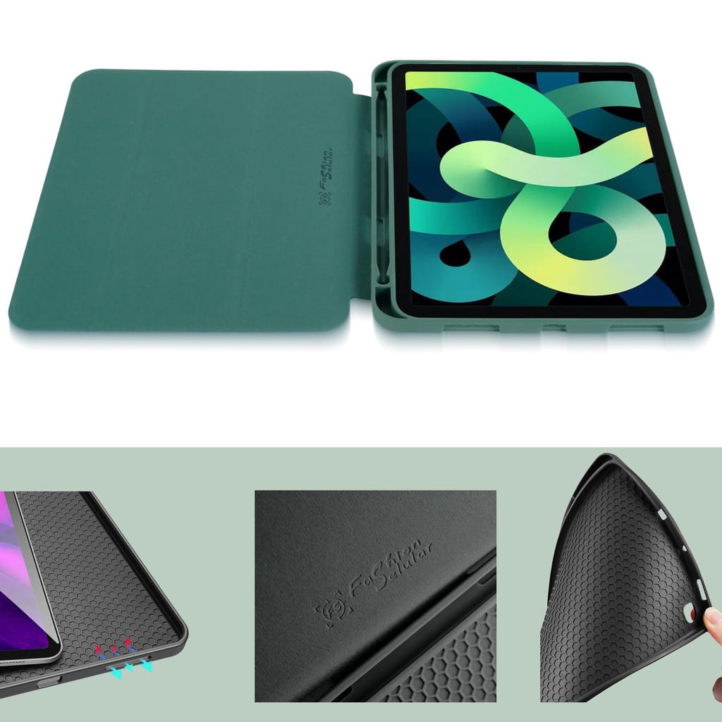 FS Case Lipat Samsung Galaxy Tab A7 Lite (T220/T225) 8.7 inch 2021 Smart Cover Stylus Flip Cover Silicone Stand Sarung Buku CaseSeller