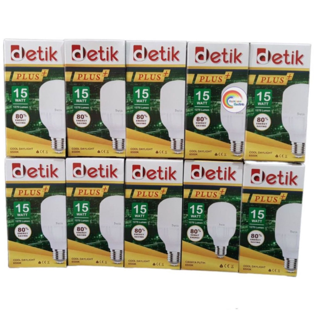 Paket 10 Pcs DETIK Plus Lampu LED Capsule 15 Watt