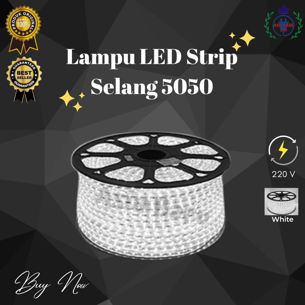 Lampu LED Strip Selang 5050 A - PUTIH