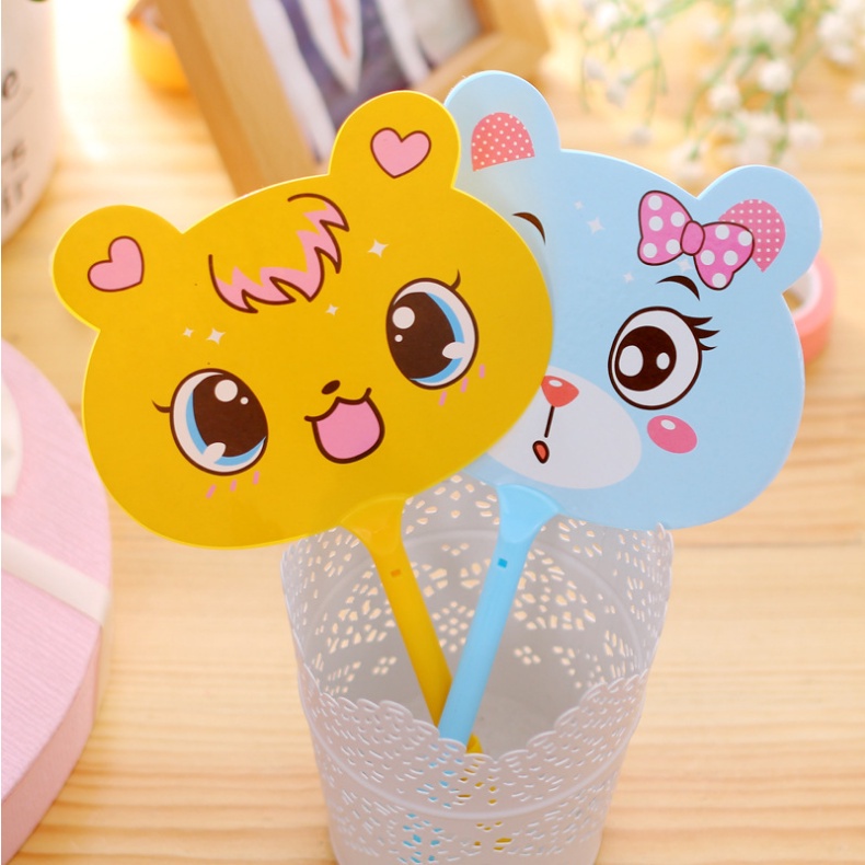 TGM - PP002 Pulpen Kipas Karakter Pena Kipas Animal Souvenir Lucu