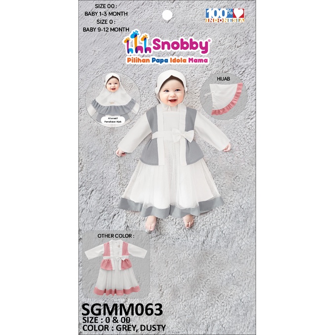 Snobby Baby Dress Gamis Baju Busana Muslim Bayi Anak Perempuan