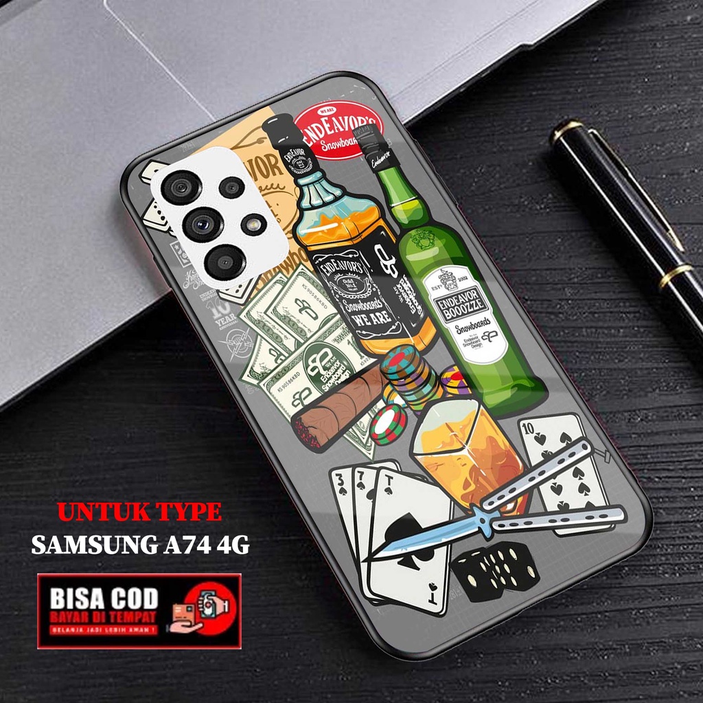 Case Samsung A74 4G - AGM CASE - Fashion Case hp Samsung A74 4G - Casing hp Samsung A74 4G - Silikon