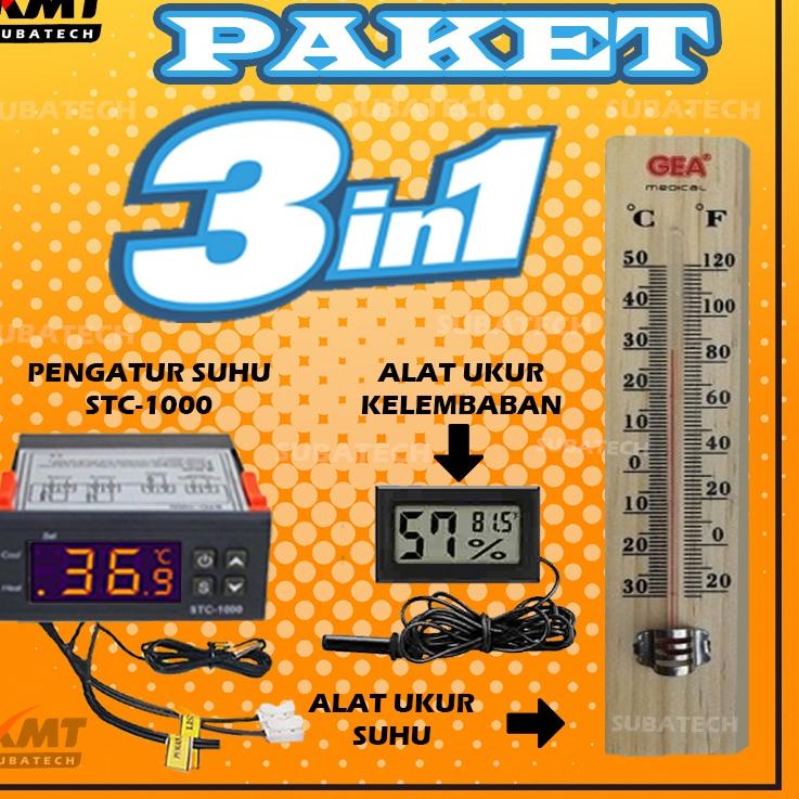Dapatkan Sekarang Paket Thermostat Termostat Digital STC-1000 Termometer Higrometer Thermometer Hygr