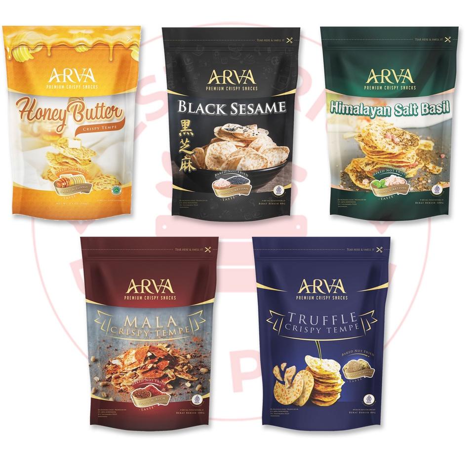 

GrosiranA5m0L ARVA - SEMUA VARIAN CRISPY TEMPE SNACK - 80/100 GR (PREMIUM & HALAL)