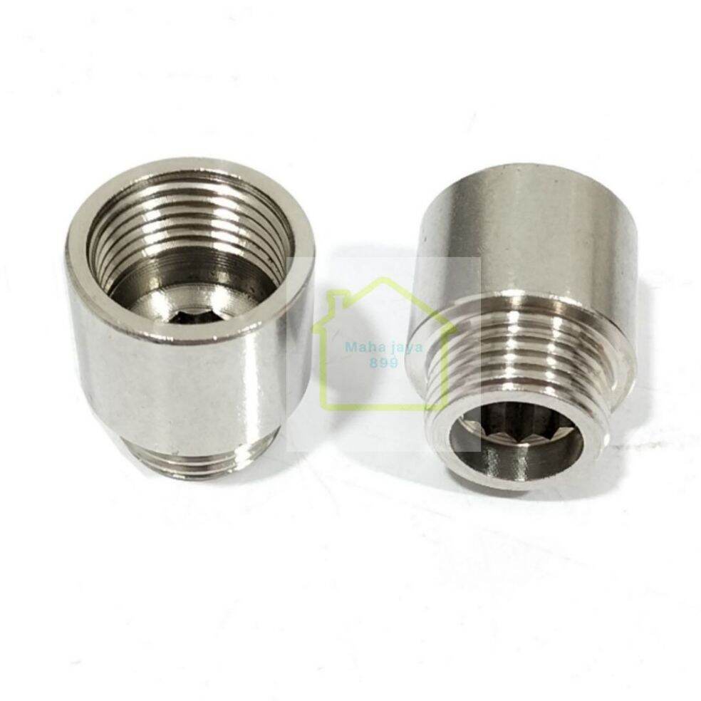 Sok Kran Pendek 1/2inci Stainless Steel 30MM / Sambungan Keran air