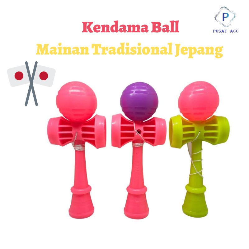 JK4 - Kendama Ball Mainan Edukasi Keterampilan Permainan Asal Jepang