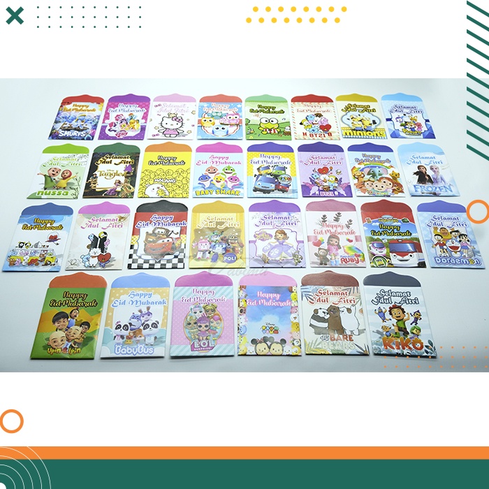 

AMPLOP LEBARAN IDUL FITRI 2024 KECIL / MINI SERI KARTUN KARAKTER