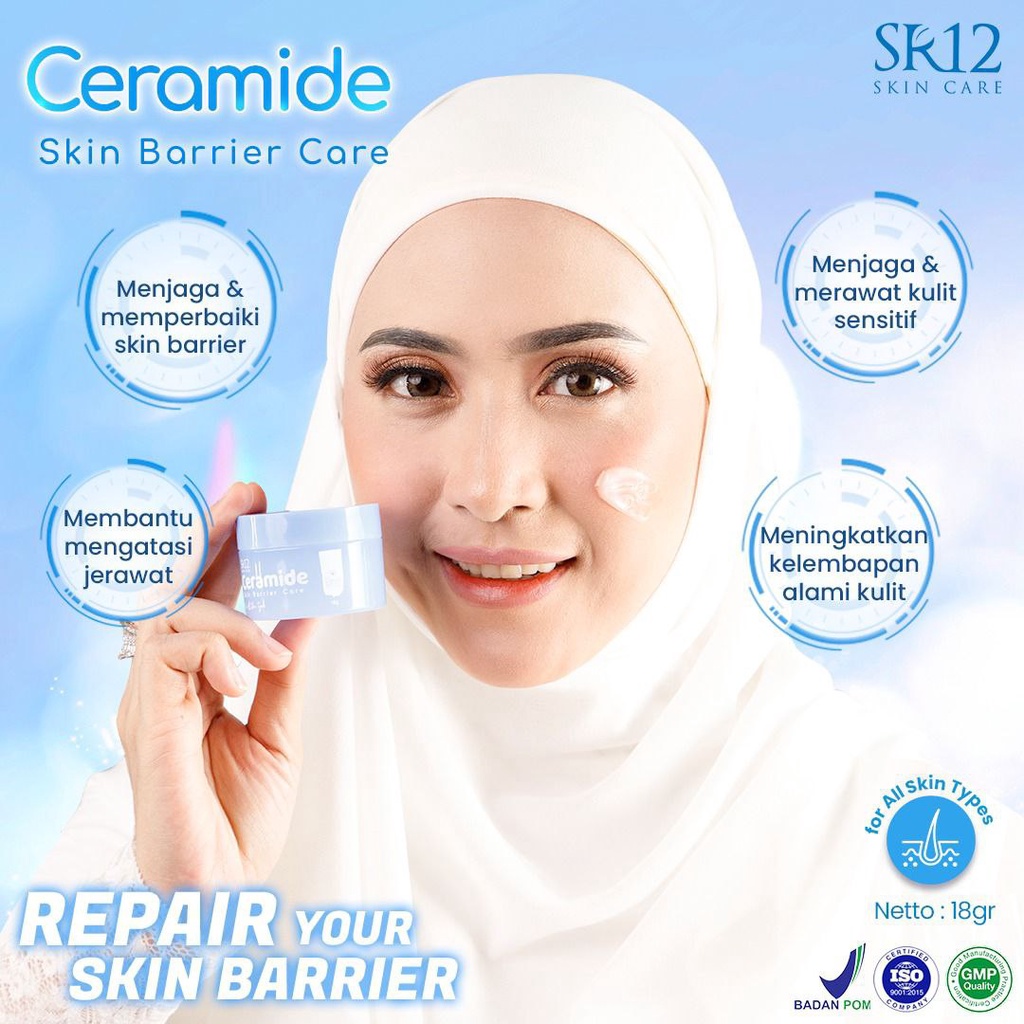 CERAMIDE SKIN BARRIER CARE SR12 / 7X CERAMIDE / MOISTURIZER CREAM / PELEMBAB WAJAH