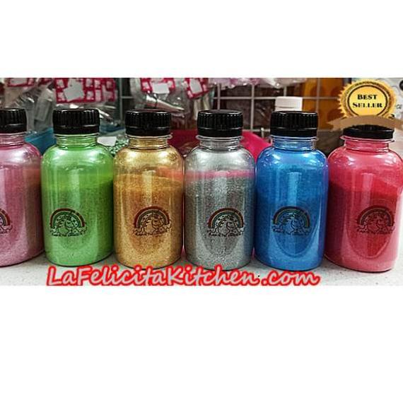 

Hanya untuk anda 100G GOLD SILVER RED BLUE PINK BLACK GREEN RAINBOW PELANGI SHINE GLITTER COTTON CANDY SPRINKLES SANDING SUGAR GULA EMAS KUE CAKE warna warni rainbow pelangi cotton candy gold emas manis
