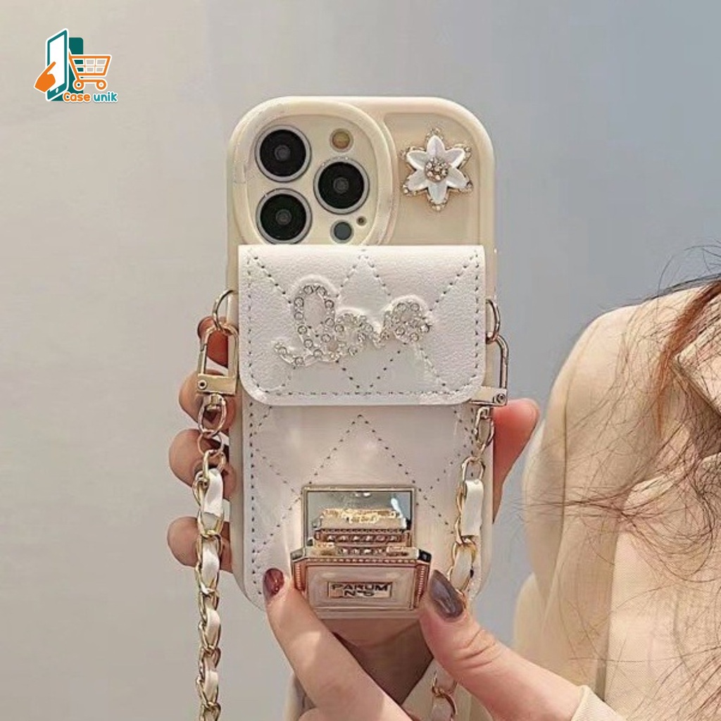 GC06 SOFTCASE TAS TALI RANTAI FOR OPPO A33W NEO 7 A36 A37 NEO 9 A83 F5 F7 F1S A59 F11 PRO RENO 4 4F 5F 5 6 PRO 7 7Z 8T A96 5G 8 4G 8 5G A53 A58 A78 CS5380