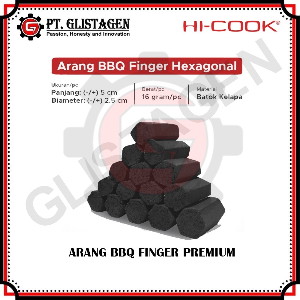 Hi-Cook Arang BBQ Finger / Batok Arang BBQ (Grade Premium Quality)