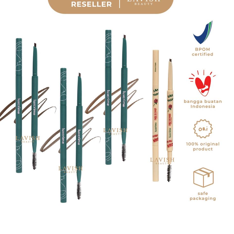 ♂ LUXCRIME // LUXCRIME X EMILY IN PARIS Slim Triangle Precision Brow Pencil Ash // Dark Brown // Bro