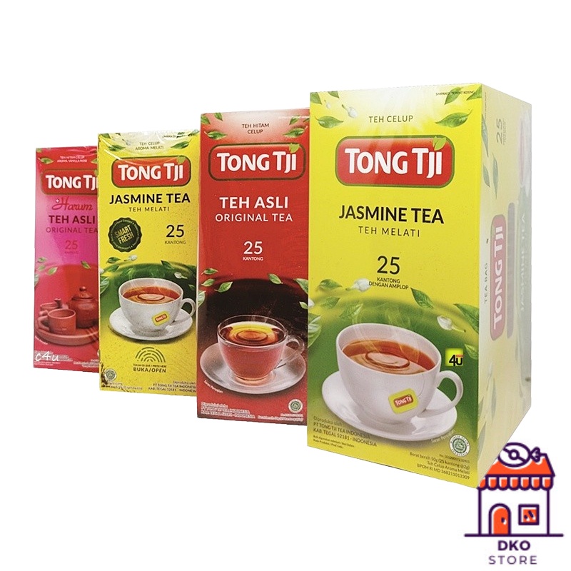 

TONG TJI Teh Celup - 1 Box isi 25 Kantong - Varian Original / Jasmine Tea