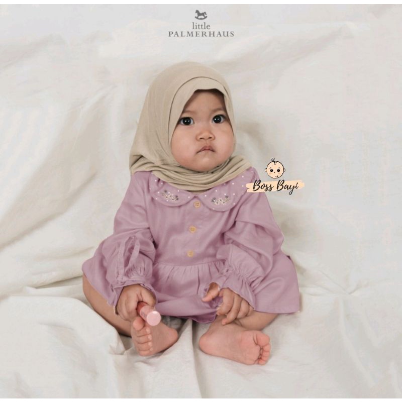 LITTLE PALMERHAUS Baby Gamis / Dress Lengan Panjang Bayi