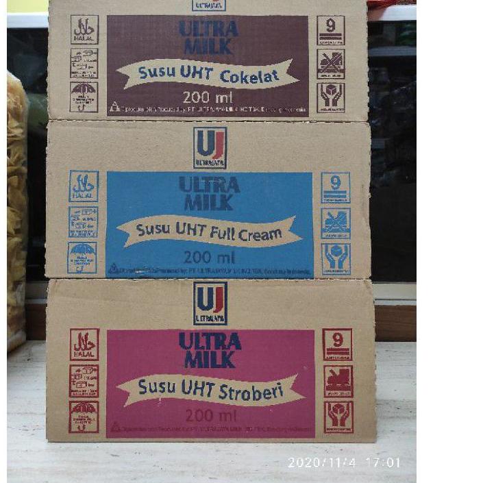 

♥ Susu ultra Milk 200ML 1 dus isi 24 pcs ➾