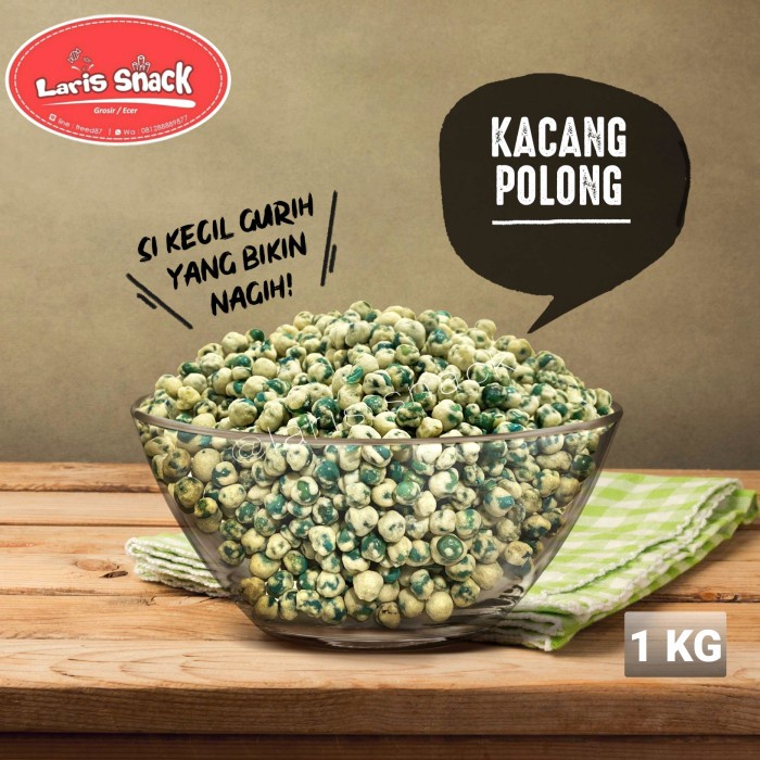 

Kacang Polong Hijau Tepung Renyah Gurih 1000gr
