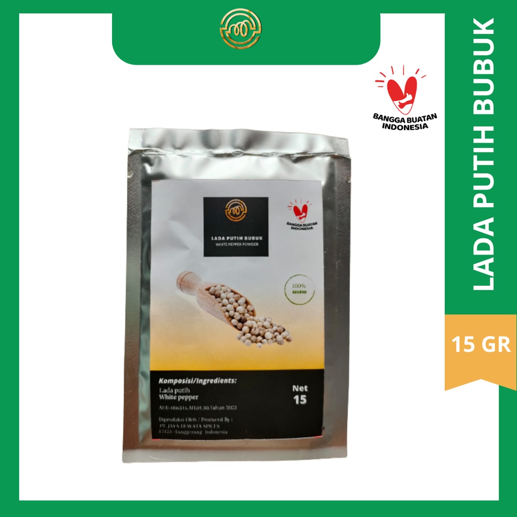 

Bubuk lada putih/ white pepper 15gr