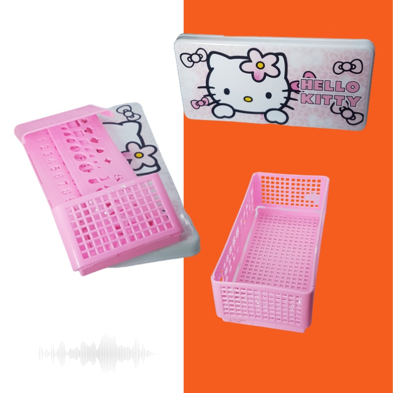 

Kotak Pensil / Pencil Case Hello Kitty Rakit Desain Unik Pink Warna