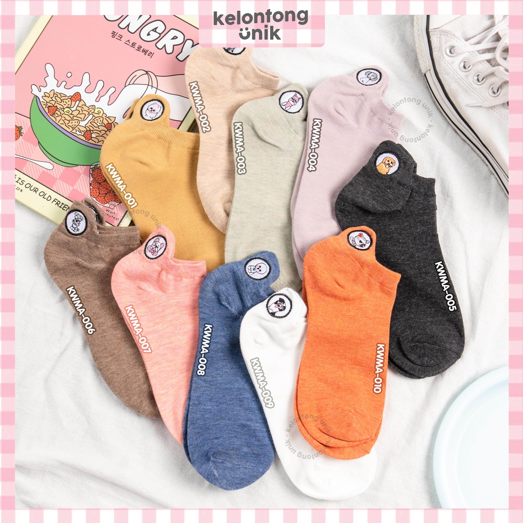 DOGGY - Kaos Kaki Pendek Semata Kaki/ Kaos Kaki Ankle Dewasa Wanita