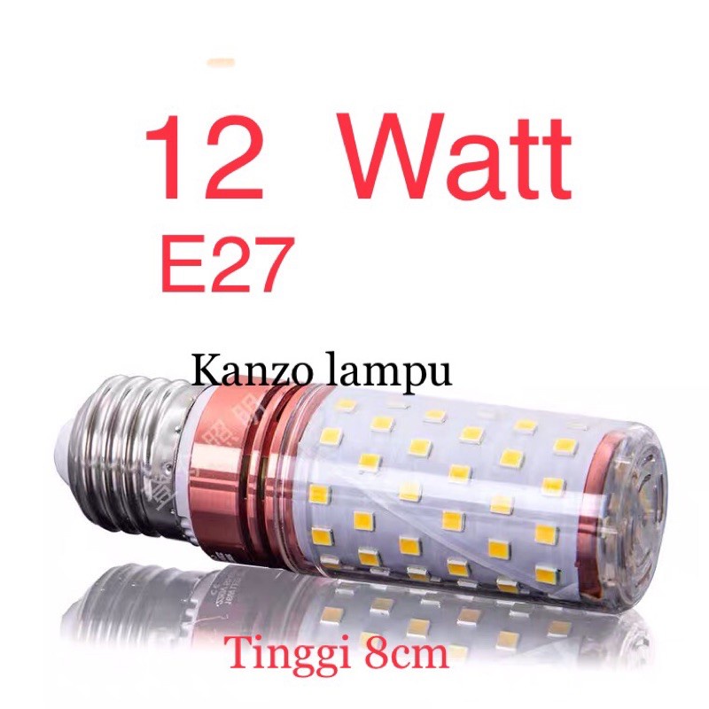 KANZO/Lampu Led Jagung ( 8+8 watt) 16watt 3cahaya E27 / E14
