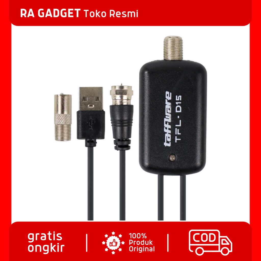 Penguat Sinyal Antena TV Amplifier Booster DVB-T2 / Amplifier Penguat Sinyal Tv Digital Tifi Tivi Te