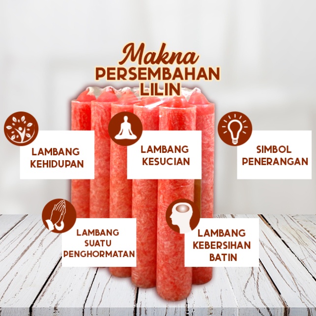 Lilin Batang Orange Taper Candle Stearin Marble Kristal Silinder 15cm